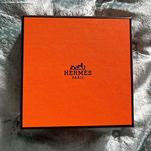 Hermès orange square gift box - hermès,