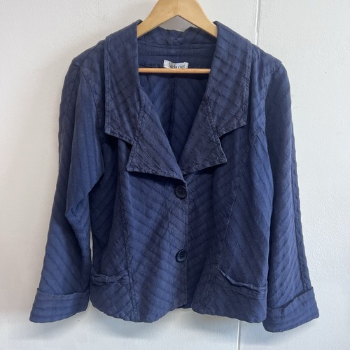 Kekoo blazer navy blue button - navy,