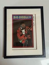 Sir Peter Blake Hand Signed Signed Bo Diddley Postcard