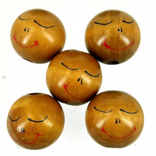 Sleeping wooden doll head - sleeping,