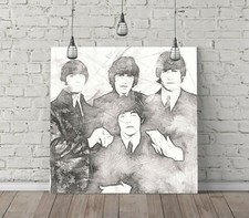 THE BEATLES SQUARE CANVAS WALL
