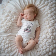 Personalised baby grow vest