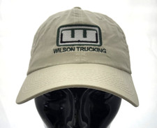 Wilson Trucking Beige Logo Hat