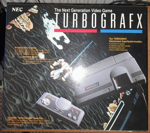 Turbografx console with - turbografx,