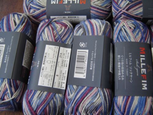 Job lot millefim sock yarn - lot,