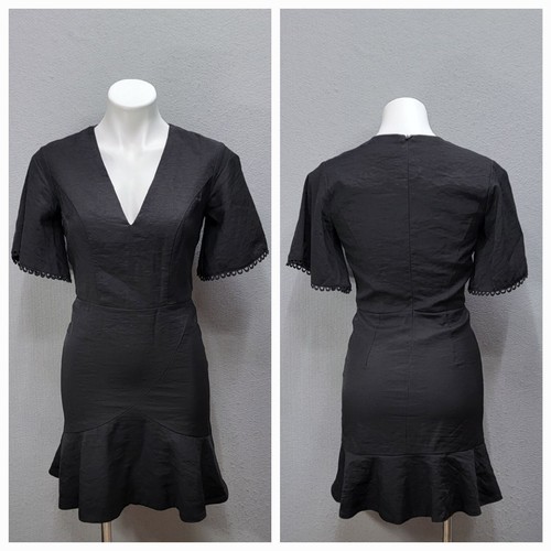 Shilla the label neck dress - label, v-neck