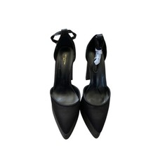 Pretty Little Thing Black Platform Blocked Heel Shoes.