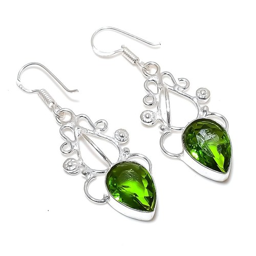 Green peridot gemstone - green,