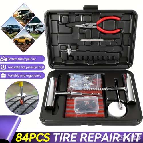 Tyre puncture repair tool kit - tyre,