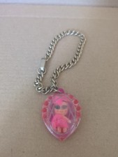 Vintage 1967 Liddle Kiddles Girls Jewelry Flower Charm Bracelet Pink Doll 