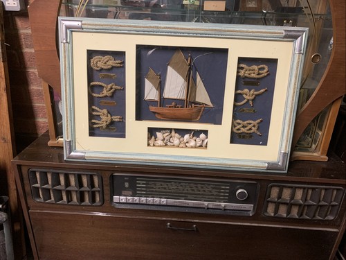 Framed nautical shadow - framed, box
