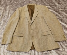 Vintage John Collier Beige / Stone /Tan Blazer Jacket  -Mens Size 46" Chest (C1)