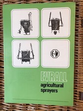 Evrall Agricultural Sprayers 1000/120 & 100 800/120 100 Tractor Brochure Leaflet