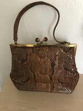 Vintage Snake Skin Handbag 