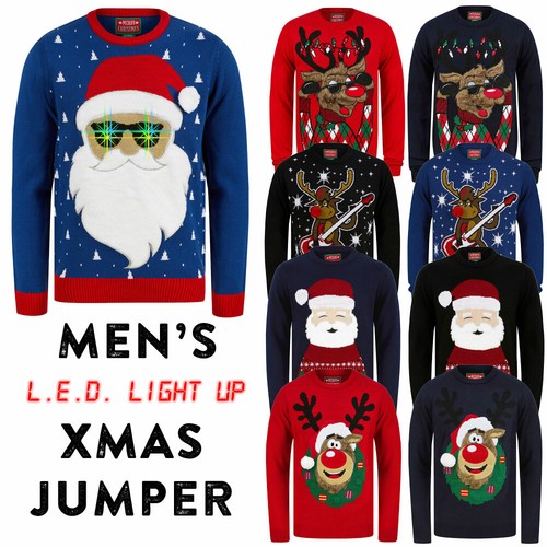 Men christmas jumper - jumper, led