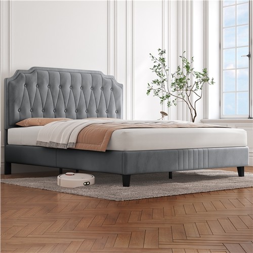 Upholstered button tufted - upholstered, button-tufted