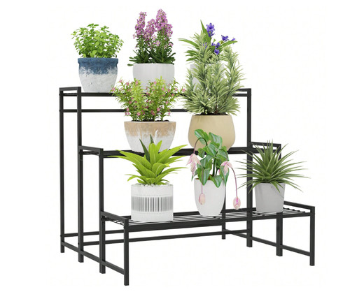 Tier metal plant stand - 3-tier,