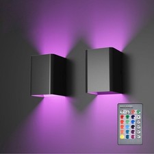 2 PACK LED Wall Lights Remote