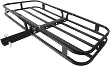 Heavy Duty Folding 2" Receiver Tow Hitch Cargo Carrier Basket Trailer Mount Rack