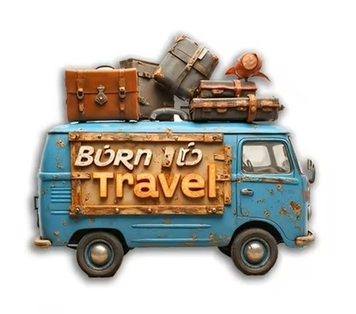Fridge magnet born travel - born,