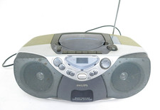 Philips AZ1080 Portable Boombox CD Player Cassette Player AM FM Radio 3-in-1