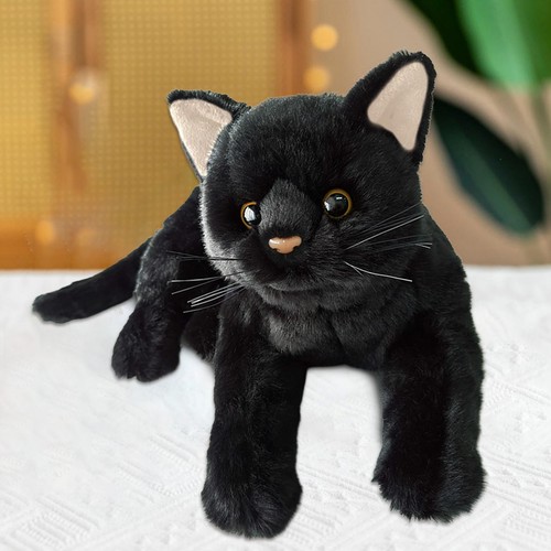 Cat plush doll black - cat,