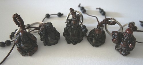 Lucky buddha key - key, ring