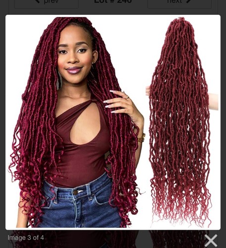 Afro goddess faux locs - afro,