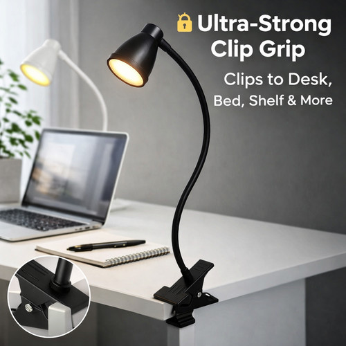 Led table lamp - table, clip