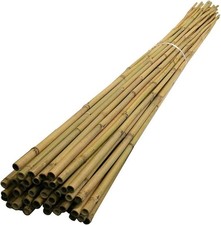 10 x 6FT Strong Garden Bamboo Canes Thick Heavy Duty Plant Support Stakes Pole
