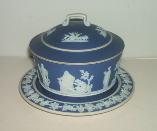 Wedgwood jasper ware butter - wedgwood,