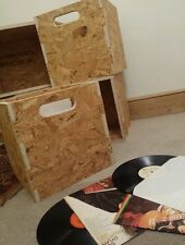 12" Vinyl LP Record Storage Cube Box Crate Stackable  osb