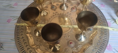 Vintage large brass middle - large,