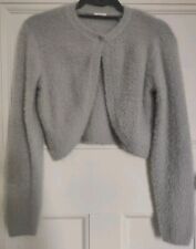 Next Silver Sparkly Fluffy Bolero Shrug Age 12-13