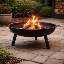 Large 69cm steel fire - 69cm, bowl