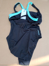 Speedo Flex Band Swimsuit with Swim Bra - Black/Turquoise UK34/10 -RRP £49