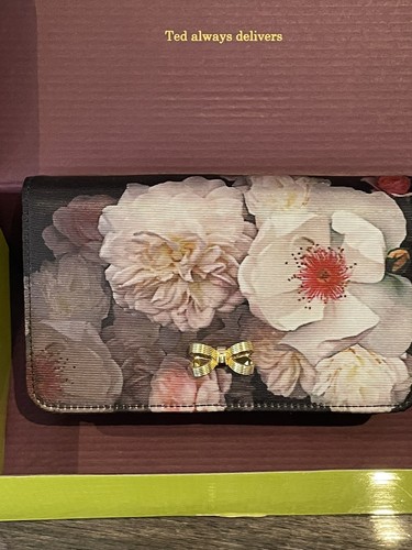 Ted baker grey rose clutch - , grey/rose