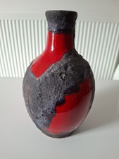 Marei Keramik Lava Vase Stamped 4100 West German Pottery