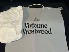 Genuine Vivienne Westwood White Grey Gift Bag+ Plan Tissue Paper  Size XL / xXL