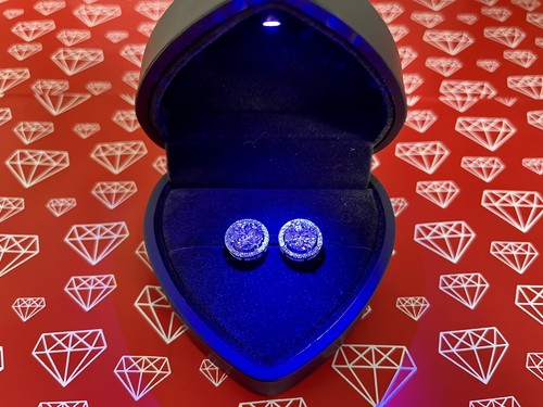 2ct earrings white gold - earrings,