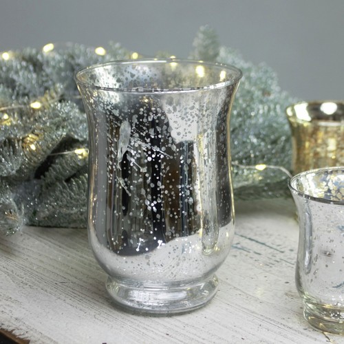 Medium speckle silver glass - medium,