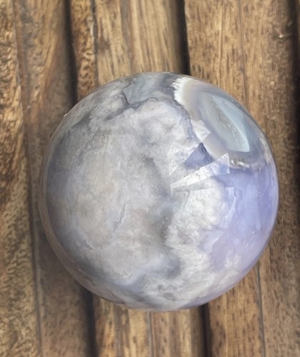 Blue flower agate crystal - flower,