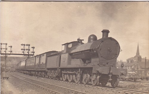 Vintage railway postcard - vintage, steam