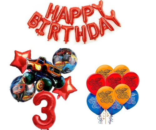 Blaze 3rd birthday party - blaze,