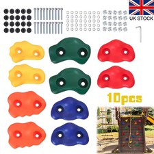 10pcs Rock Climbing Holds Wood