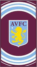 ASTON VILLA FC TOWEL PULSE - 55in x 28in - Football Gift, Multicoloured, L 