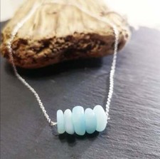 Sea Glass Necklace, Beach