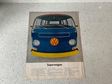 Vintage Original VW Camper magazine advert - US, 1968 super wagon