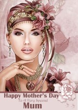 Mothers Day card Art Deco