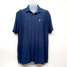 IZOD by Lacoste Golf Polo Shirt Stretch Blue Medium pit to pit 22"